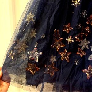 Cosmic stars & moons tulle Anthropologie skirt